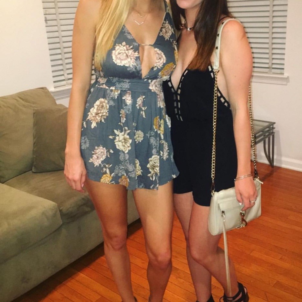 Akira flowered romper